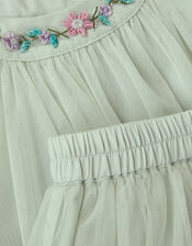 Amina Floral Tulle Top & Skirt Set, Green (SAGE), large