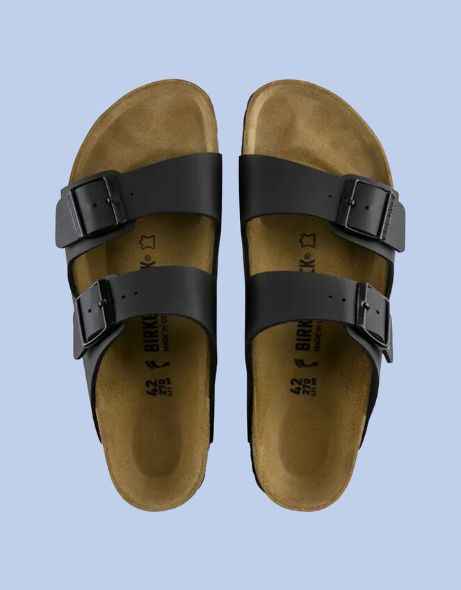 Birkenstock Arizona Two-Strap Sandals, Black (BLACK), large