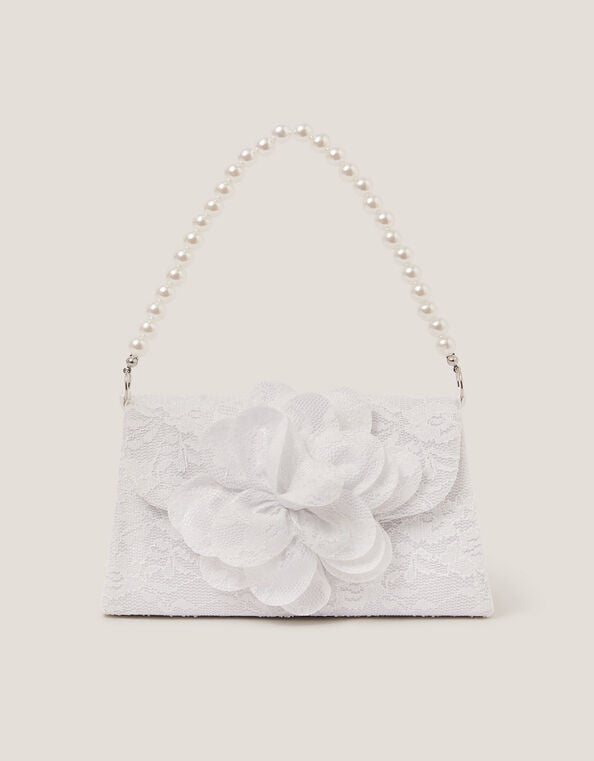 Mini Flower Lace Bridesmaid Bag, , large