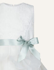 Lace Ruffle Dress, Ivory (IVORY), large