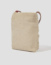 Zoe Embroidered Crochet Phone Bag, , large