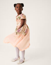 Alma Floral Print Bow Dress, Multi (MULTI), large