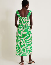 Demi Abstract Print Sundress, Green (GREEN), large