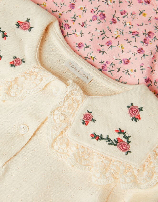 Baby Rosie Top & Floral Leggings Set, Pink (PINK), large