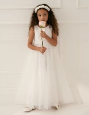 Alianthe Lace Bridesmaid Dress, Ivory (IVORY), large