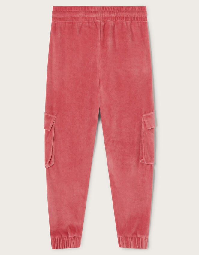 Velour Cargo Trousers, Pink (PINK), large