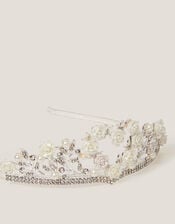 Flower Girl Diamante Tiara, , large