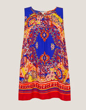 Padma Sleeveless Printed Top, Blue (COBALT), large