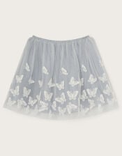 Kiara Tulle Lace Butterfly Skirt, Blue (BLUE), large