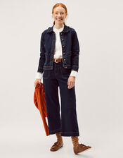 Sadie Frill Denim Jacket, Blue (INDIGO), large