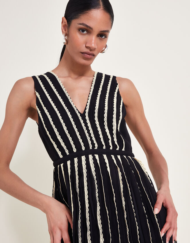 Harper Monochrome Dress, Black (BLACK), large