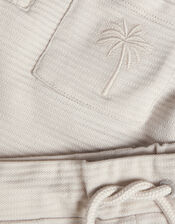 Jersey Polo Shirt and Shorts Set, Natural (STONE), large