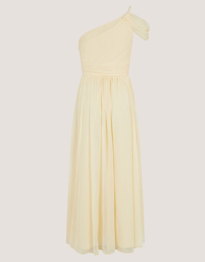 Texas One Shoulder Prom Dress, Yellow (LEMON), large
