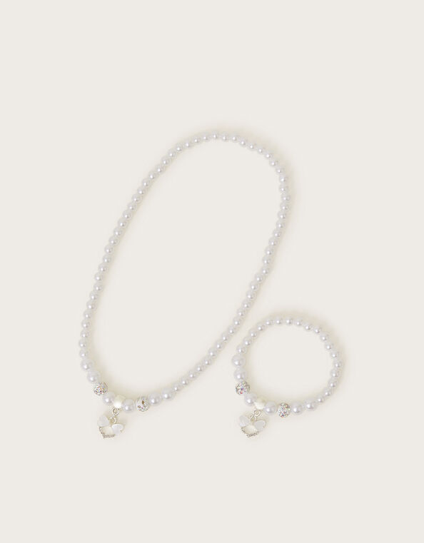 Bridesmaid Faux Pearl Jewellery Set, , large