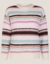 Sylvie Stripe Jumper, Ivory (IVORY), large