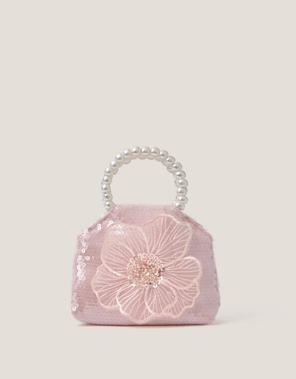 Leila Sequin Flower Bag, , large