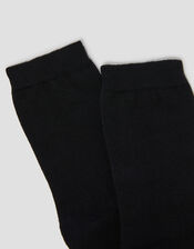 Plain Socks, Black (BLACK), large