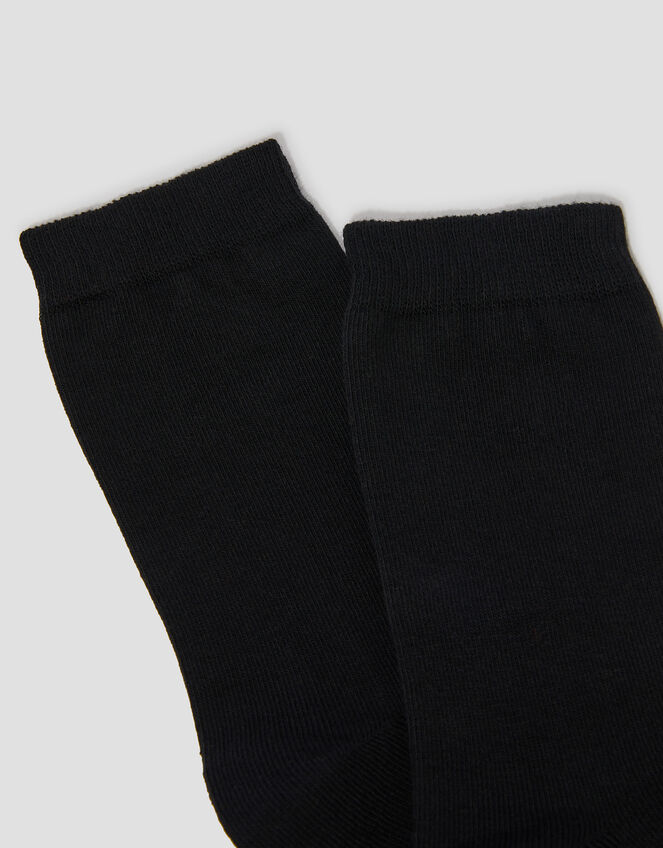 Plain Socks, Black (BLACK), large