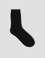 Plain Socks, Black (BLACK), large