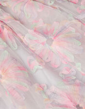 Haisley Appliqué Flower Tulle Dress, Multi (MULTI), large