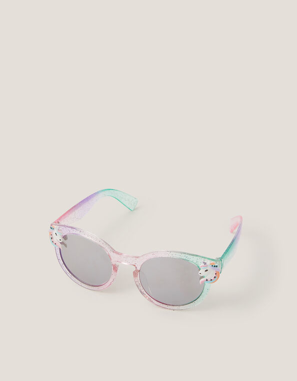 Unicorn Ombr&eacute; Round Sunglasses, , large
