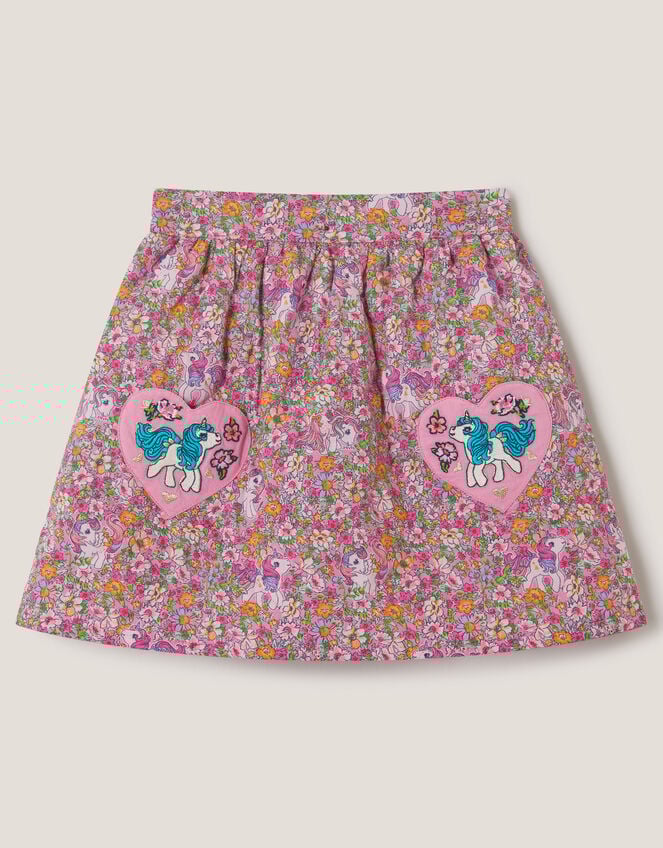 Monsoon x My Little Pony Floral Quilted Skirt, Multi (MULTI), large