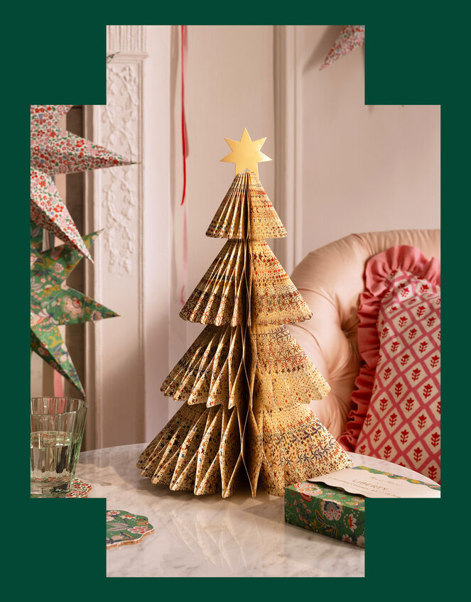3-Pack Meri Meri x Liberty Paper Christmas Trees, , large
