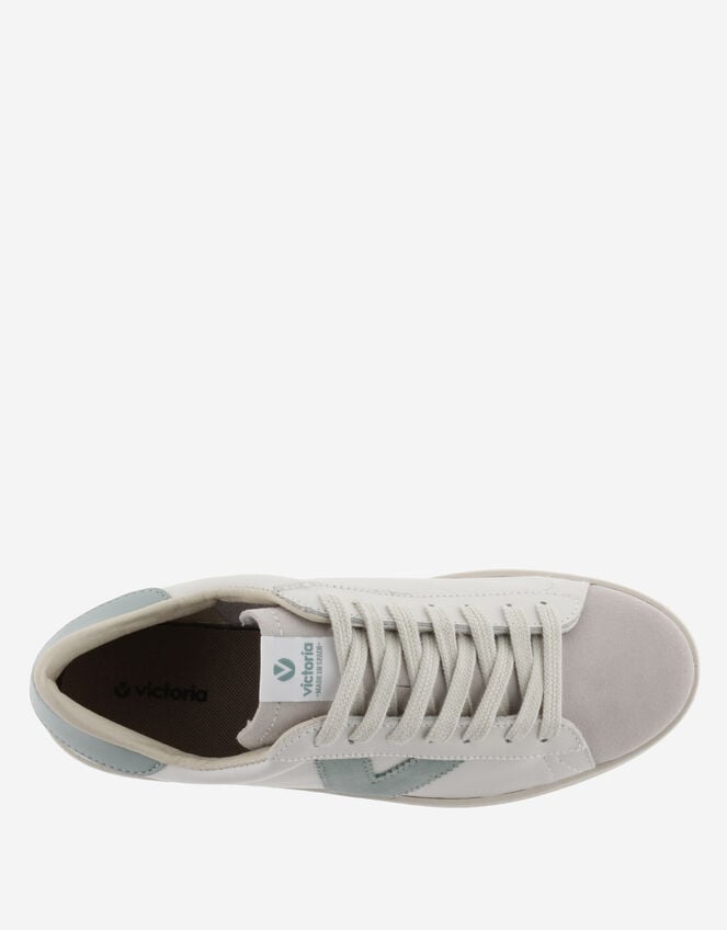 Victoria Berlin Lace Trainers, Green (JADE), large