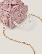 Pearly Lace Bow Bag, , large