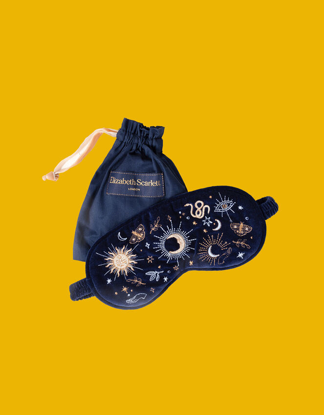 Elizabeth Scarlett Boho Mysticism Velvet Eye Mask, , large