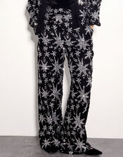 East Medi Embellished Star Trousers, Black (BLACK), large
