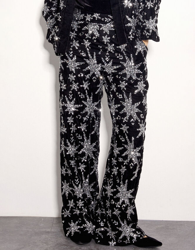 East Medi Embellished Star Trousers, Black (BLACK), large