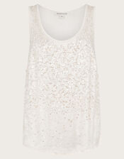 Ember Embellished Tank Top, Nude (NUDE), large