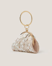 Astrid Floral Embroidered Butterfly Bangle Bag, , large