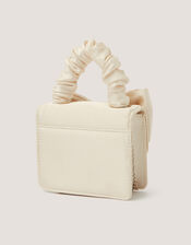 Pearl Embellished Bow Bag, , large