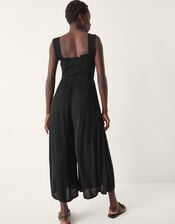 Billie Embroidered Jumpsuit, Black (BLACK), large