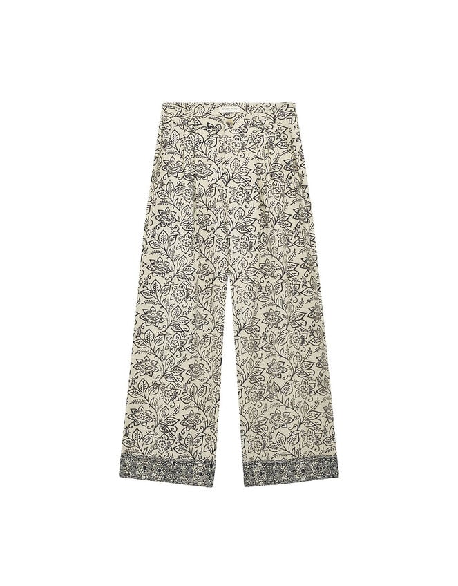 Maison Hotel Lolo Straight Leg Trousers, White (WHITE), large