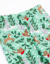 Frugi Libby Printed Leggings, Green (LIGHT GREEN), large