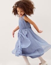 Imogen Sleeveless Chiffon Party Dress, Blue (PALE BLUE), large