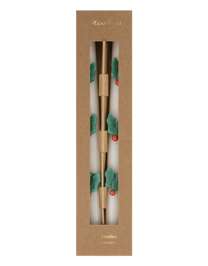 2-Pack Meri Meri Holly Taper Candles, , large