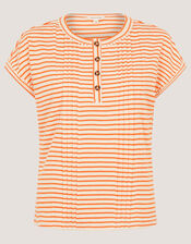 Selena Stripe T-Shirt, Ivory (IVORY), large