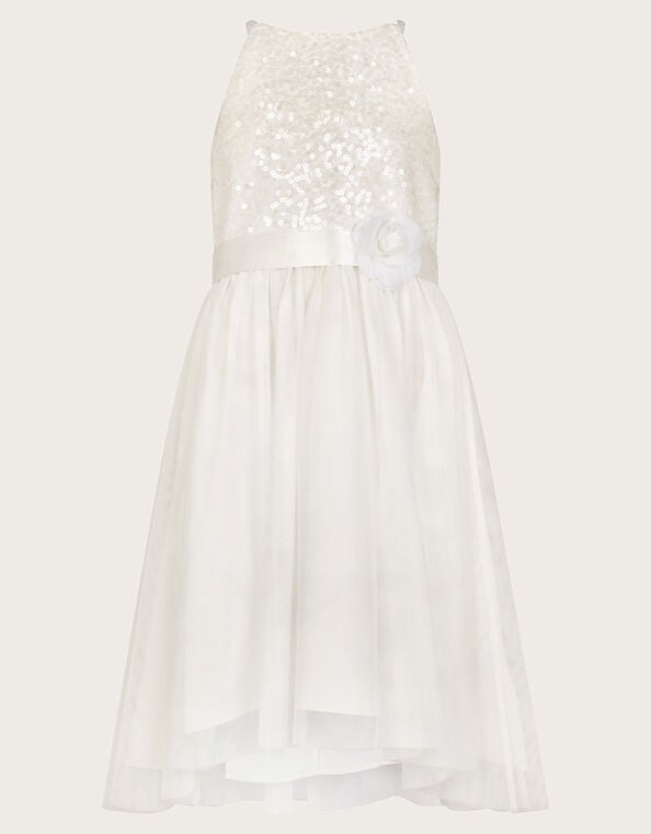 Sequin Truth Bridesmaid Dress, Ivory (IVORY), large