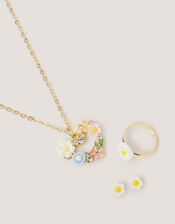 Flower Heart Jewellery Set, , large
