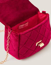 Quilted Velvet Mini Bag, , large