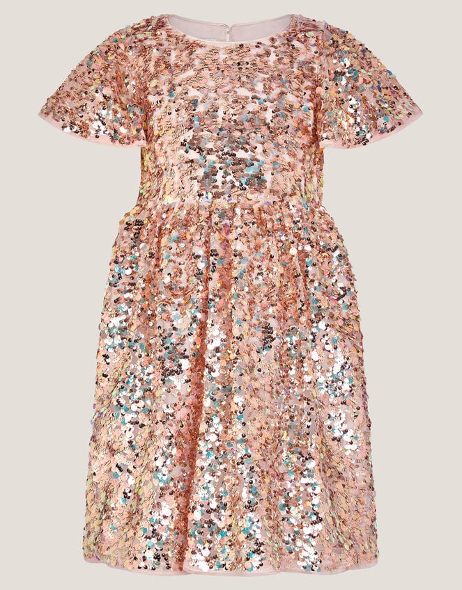 Sequin Party Dress, Gold (GOLD), large