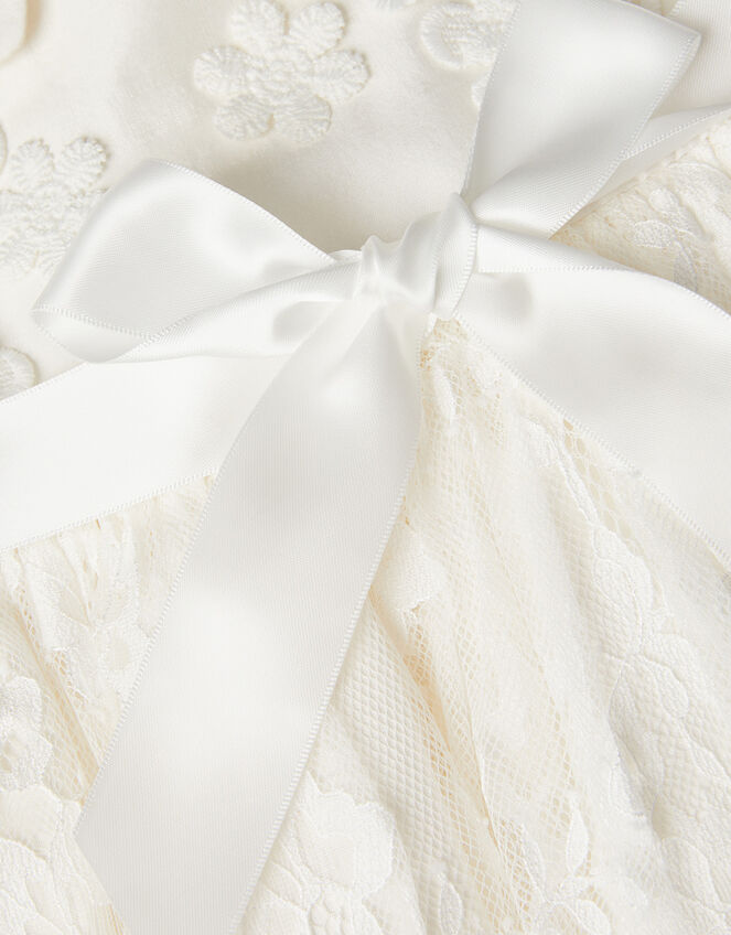 Baby Provenza Silk Christening Gown, Ivory (IVORY), large