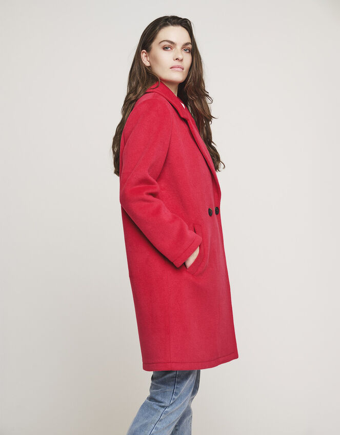 Rino and Pelle Double-Breasted Coat, Red (RED), large