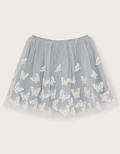 Kiara Tulle Lace Butterfly Skirt, Blue (BLUE), large