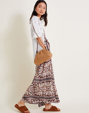 Emilia Wide Leg Jumpsuit, Brown (BROWN), large