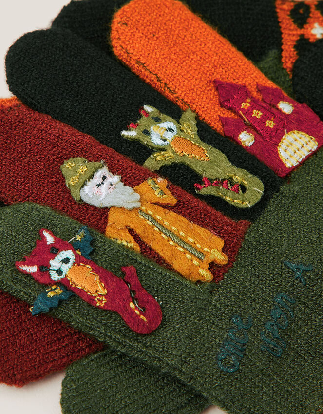 Dragon Novelty Hat Scarf & Gloves Set, Green (GREEN), large